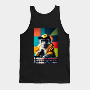 Funny  gorilla music graphic design Tank Top